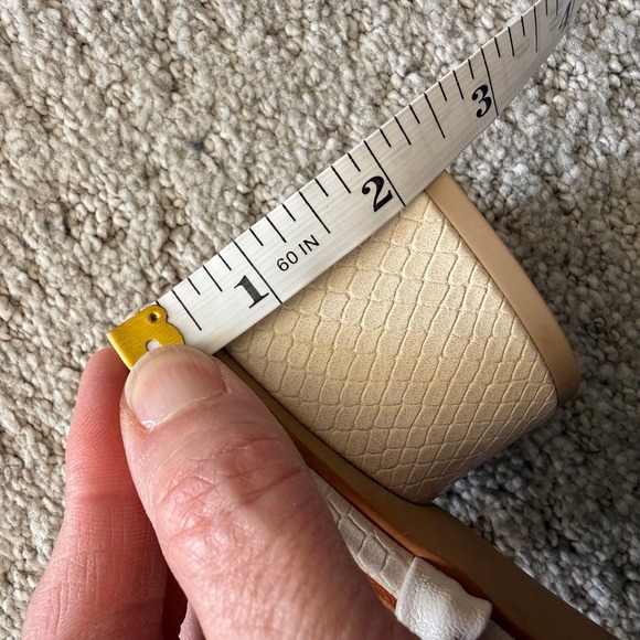 NEW Dolce Vita JORRY Snakeskin Embossed ANKLE WRAP Square Toe Sandals WOMEN 10.5 - Picture 9 of 14